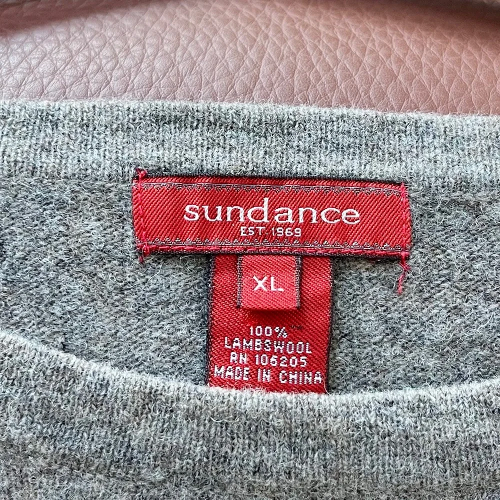 Sundance Sweater, Adorable Bear Graphic: Long Sleeve, 100% Lambswool ~ Size XL - Picture 6 of 6